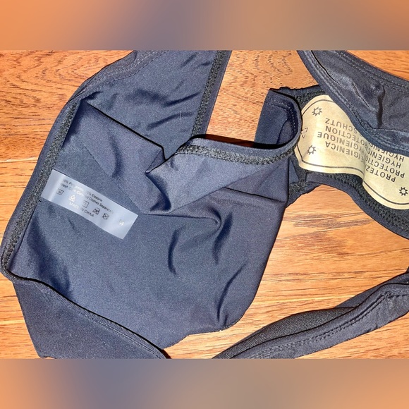 3 Piece Swimsuit Leaf Print Halter Drawstring Side Bikini Set with Cover Up - Picture 7 of 12